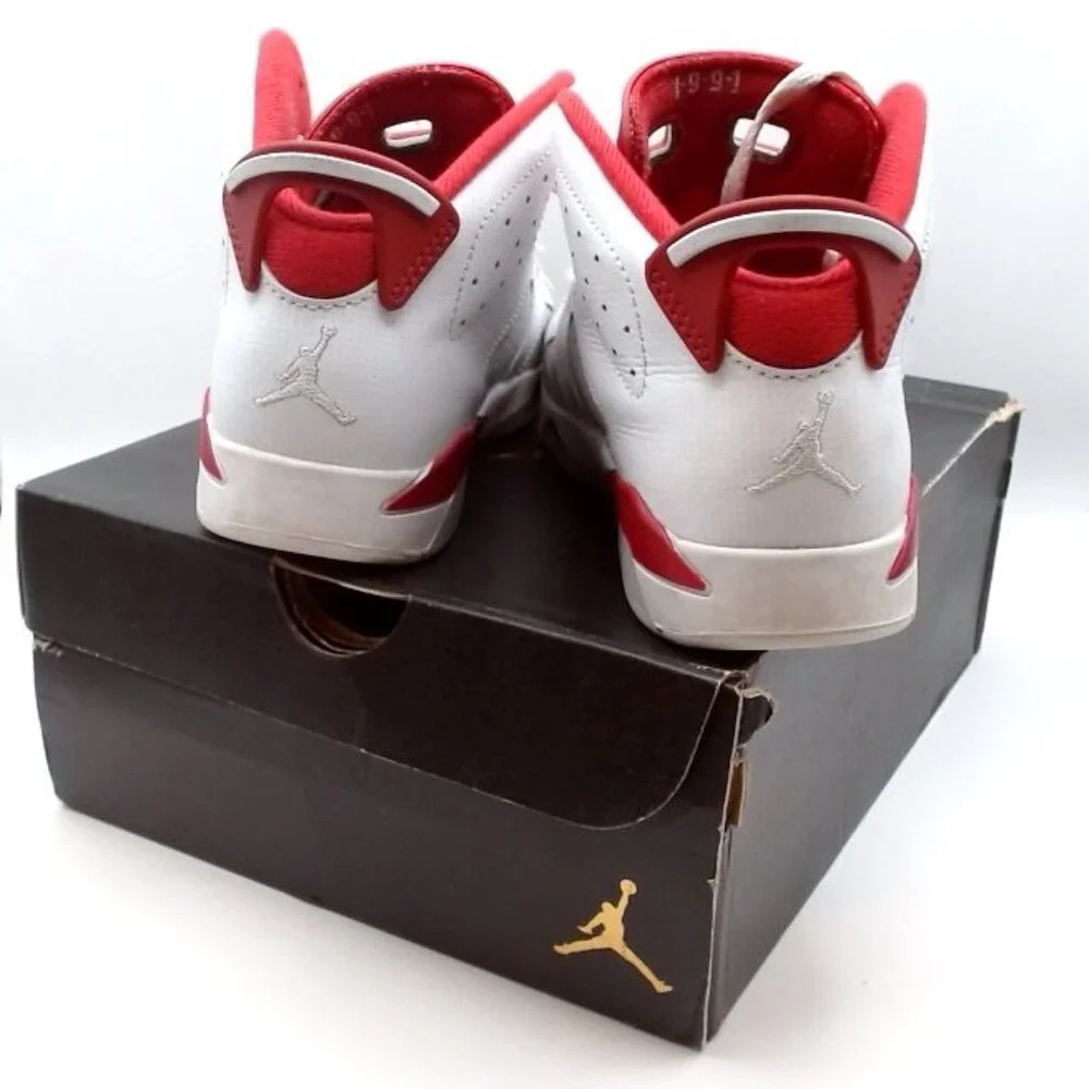 Nike Air Jordan 6 Retro BP White Red‎ Gray Kids 2.5 Y | GOAT Verified